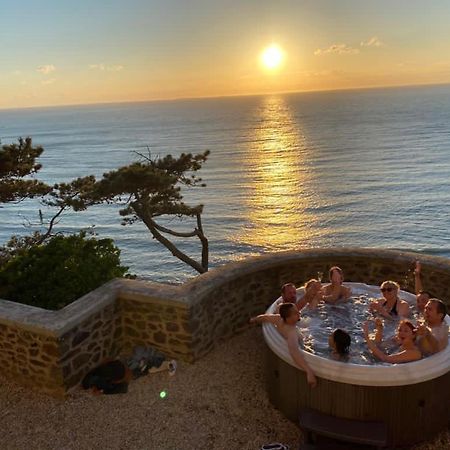 Les Roches Grises, Luxueuse Villa Face Mer, 4Etoiles, Spa Et Jardin Panoramique, Societe La Clef Decamp Granville Ngoại thất bức ảnh