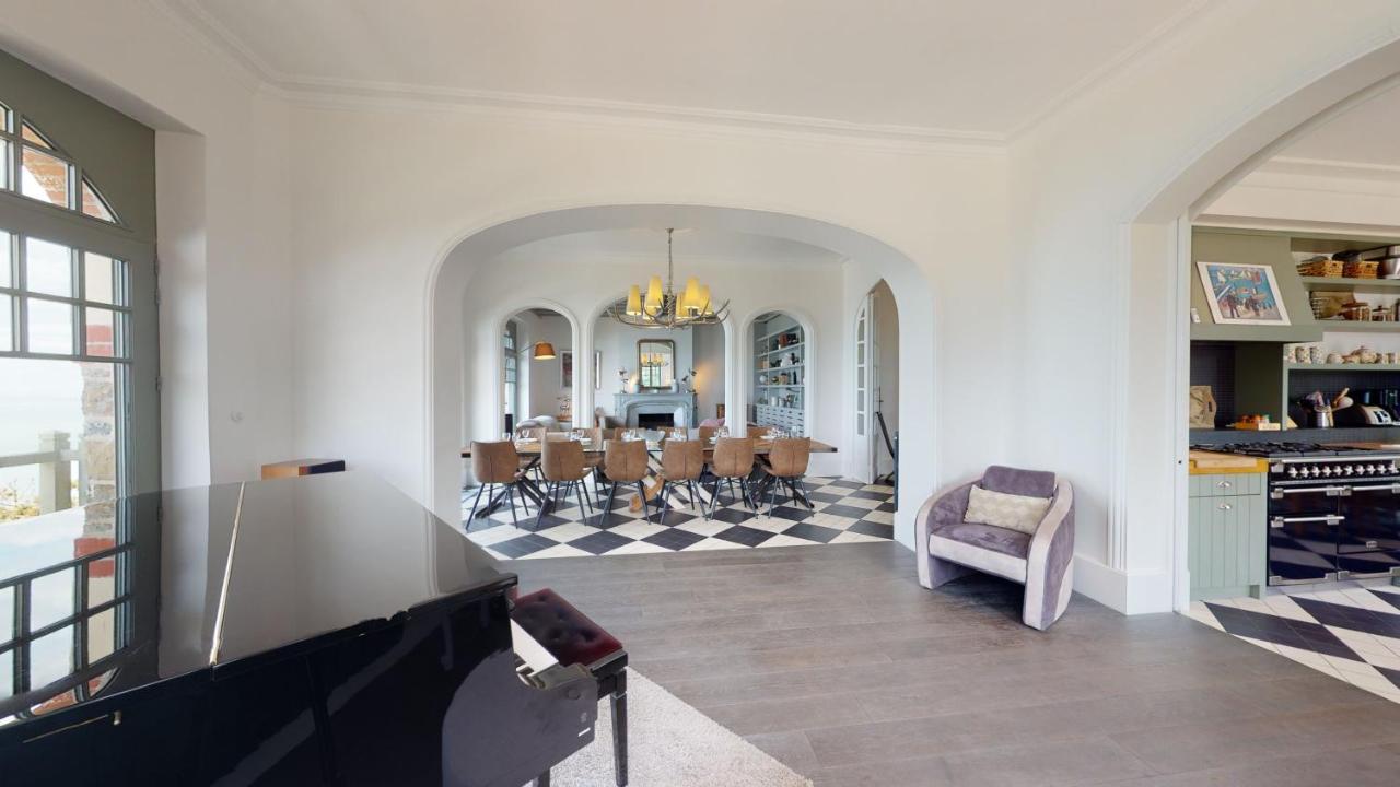 Les Roches Grises, Luxueuse Villa Face Mer, 4Etoiles, Spa Et Jardin Panoramique, Societe La Clef Decamp Granville Ngoại thất bức ảnh