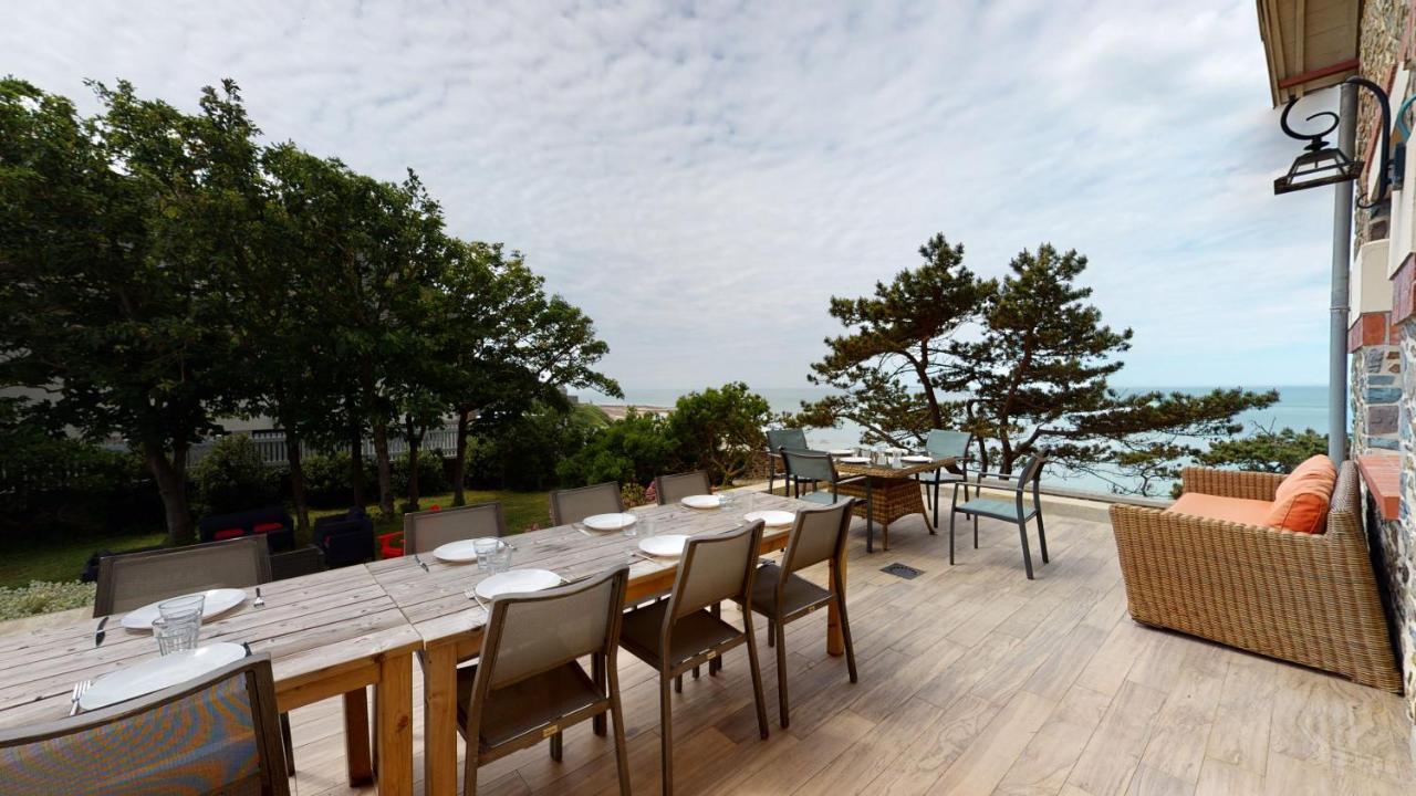 Les Roches Grises, Luxueuse Villa Face Mer, 4Etoiles, Spa Et Jardin Panoramique, Societe La Clef Decamp Granville Ngoại thất bức ảnh
