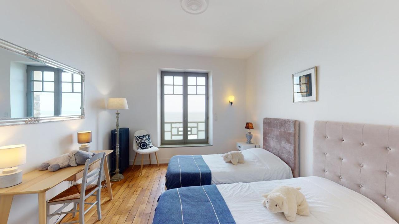 Les Roches Grises, Luxueuse Villa Face Mer, 4Etoiles, Spa Et Jardin Panoramique, Societe La Clef Decamp Granville Ngoại thất bức ảnh