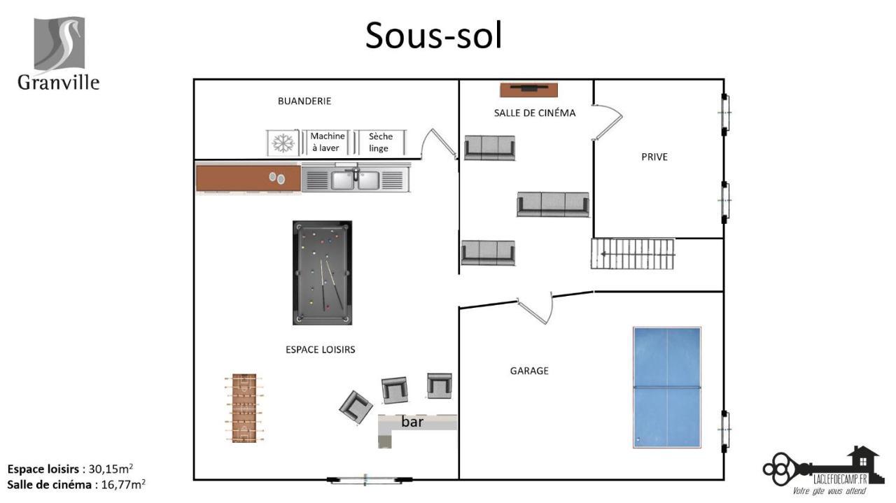 Les Roches Grises, Luxueuse Villa Face Mer, 4Etoiles, Spa Et Jardin Panoramique, Societe La Clef Decamp Granville Ngoại thất bức ảnh