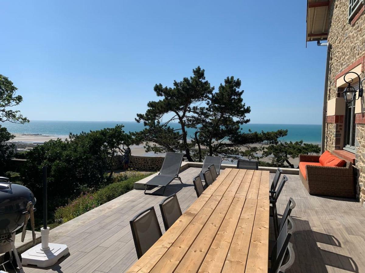 Les Roches Grises, Luxueuse Villa Face Mer, 4Etoiles, Spa Et Jardin Panoramique, Societe La Clef Decamp Granville Ngoại thất bức ảnh